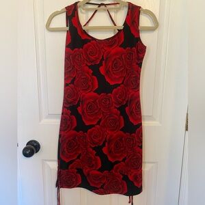 Vintage Pulse Red Rose Women’s dress Sz M